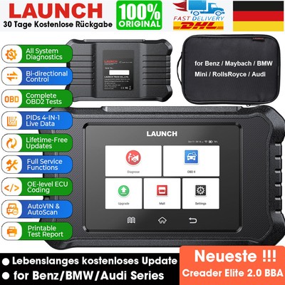 Launch Elite BBA Profi KFZ OBD2 Diagnosegerät ECU Coding für Benz/BMW/Audi Serie