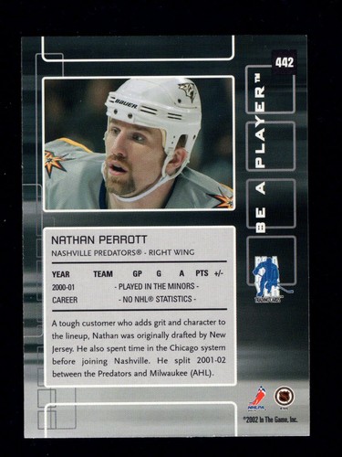 2001-02 ITG Be A Player Memorabilia Series Base Hockey Cards #14-457 You Pick - Picture 125 of 135
