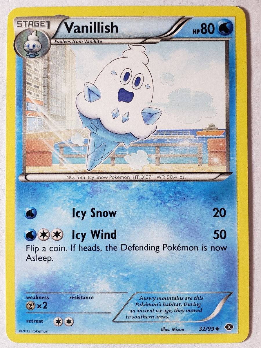 Vanillish 32/99 LP - Next Destinies Pokemon Card $2 Combined Shipping Mizue  Art