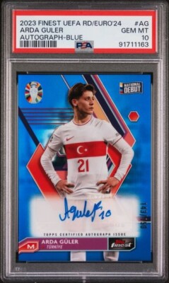2023 Topps Finest Road to UEFA Euro 2024 - Autographs Blue 