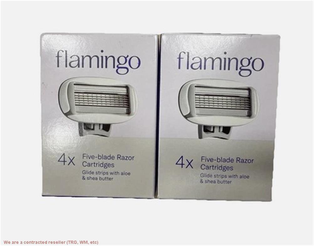 2 УПАКОВКИ!!! Наборы для заправки женских бритвенных лезвий Flamingo - Картриджи для заправки 5 лезвий - 4 карата
