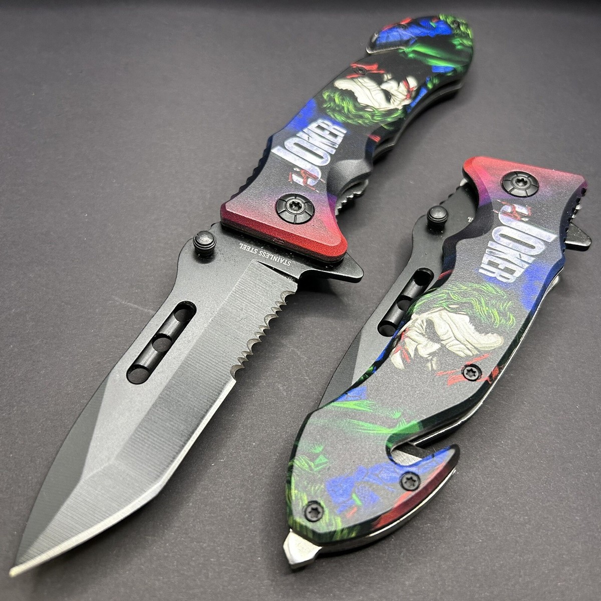 8.5”Joker Tactical Spring Assisted Open Blade Folding Pocket