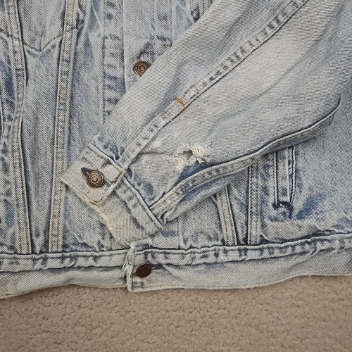 Vtg Levis Trucker Jacket Mens 40r 70506 0216 Type 3 Made in USA Denim Coat by Levi's, $38.25 - Photo 14