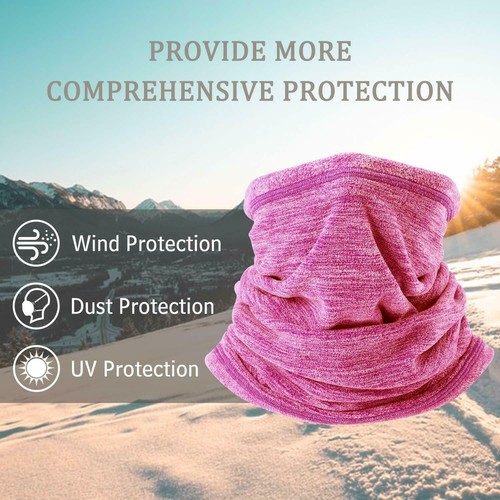 Winter Thermal Fleece Neck Warmer Gaiter Cycling Ski Face Mask for Cold Weather - Picture 36 of 47
