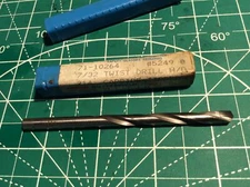 1 pc Union Butterfield 7/32" 214 Carbide Tipped Drill 71-10264 5249 New (458)