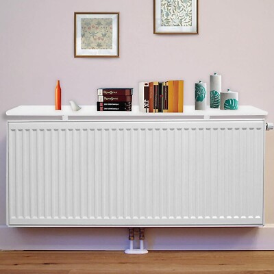 New Round Radiator Shelves Shelf 60/90/120 cm MDF Included Brackets ...