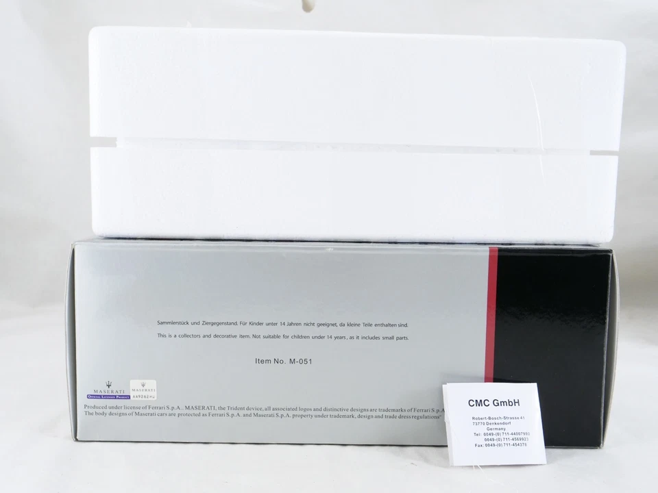 CMC D Nr. M-051 MASERATI 250F Grand Prix Sieger 1957 Neu 1/18 Prächtig - Bild 4 von 4