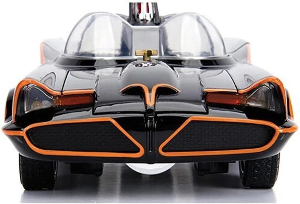 Batmobile Classica Con Luci E Diecast Batman E Robin 1/18 Di Jada 98625 - Immagine 4 di 4