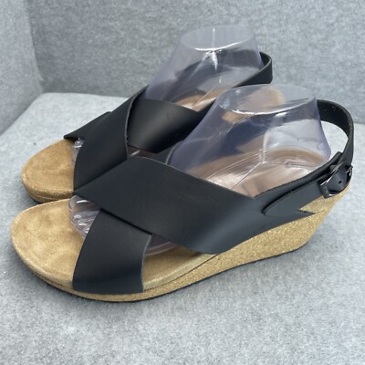Birkenstock Papillio Samira Women's Size 43 Black Leather Wedge