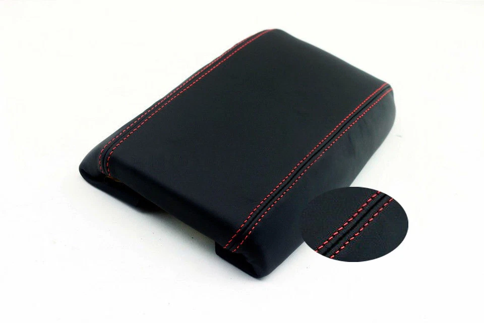 Consola central reposabrazos cuero sintético cubierta para Camaro 97-02 puntada roja Foto 3 de 4