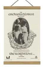 Rare Enchanted Forest The World.. Promo / ORIGINAL ad, Mounted w/Magnetic Frame!
