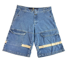 Marithe Francois Girbaud Men Jean Cargo Shorts Shuttle Tape Baggy Skater Size 40