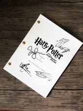 Harry Potter Movie Script Daniel Radcliffe, Emma Watson, Tom Felton Autographs
