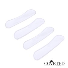 Back Heel Cushion Inserts Liner Clear Silicone Pads Gel 2 Pairs