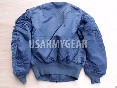 MADE in USA MA-1 ALPHA INDUSTRIES PILOT FLIGHT JACKET US AIR