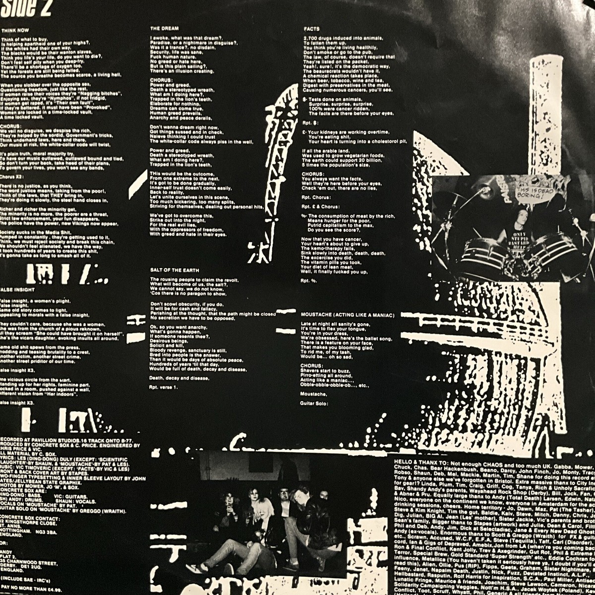 Concrete Sox – Whoops, Sorry Vicar! LP 1988 Manic Ears