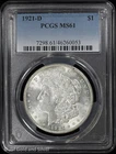 1921-D $1 Morgan Silver Dollar PCGS MS 61 | Uncirculated UNC