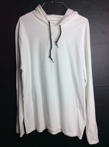 Anvil-Long-Sleeve-Hooded-Tee-White-Large