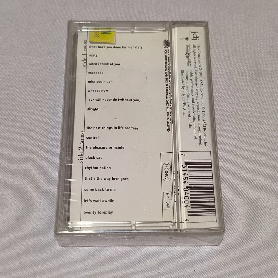 Janet Jackson - Design of a Decade: 1986–1996 original indonesia tapes brand new - Image 2 of 4