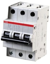 Image of Abb - S203-C20 - Circuit Breaker, Thermal Mag, 3 Pole,20a