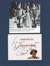 RAY BOLGER - SIGNED - THE SCARECROW - THE WIZARD OF OZ