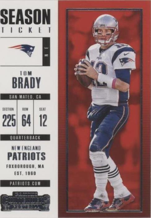 qb 2017 vol.1〜5 2017 Panini Contenders Tom Brady #95 for sale | eBay