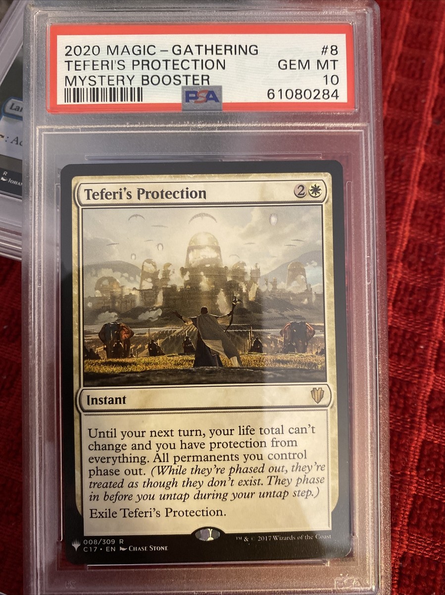 PSA 10 Gem Mint MTG Teferi's Protection Mystery Booster