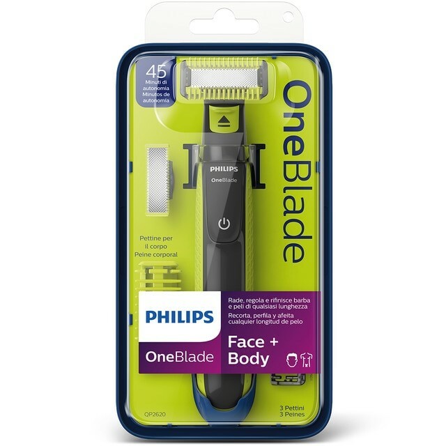 PHILIPS MAQUINILLA ONEBLADE QP2620 CARA Y CUERPO ONE BLADE STYLER