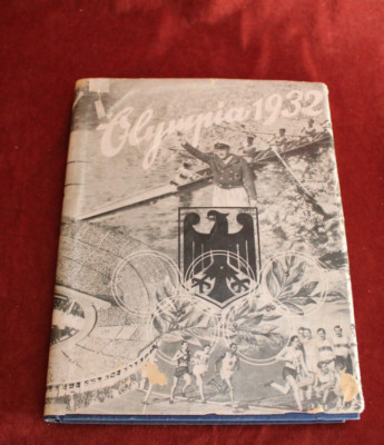 1932 LOS ANGELES OLYMPICS HARDCOVER ALBUM BOOK , Y6