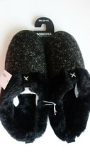 Sonoma Goods For Life  Women's Cozy Clog Slippers Black XL 9-10 28