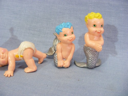 6x Vintage 1991 Merbabies Magic Diaper Babies Galoob collectable lot F - Picture 2 of 4