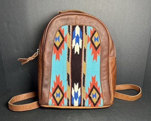 American Darling Aztec Saddlebag Leather Backpack Purse Conceal Carry Pouch