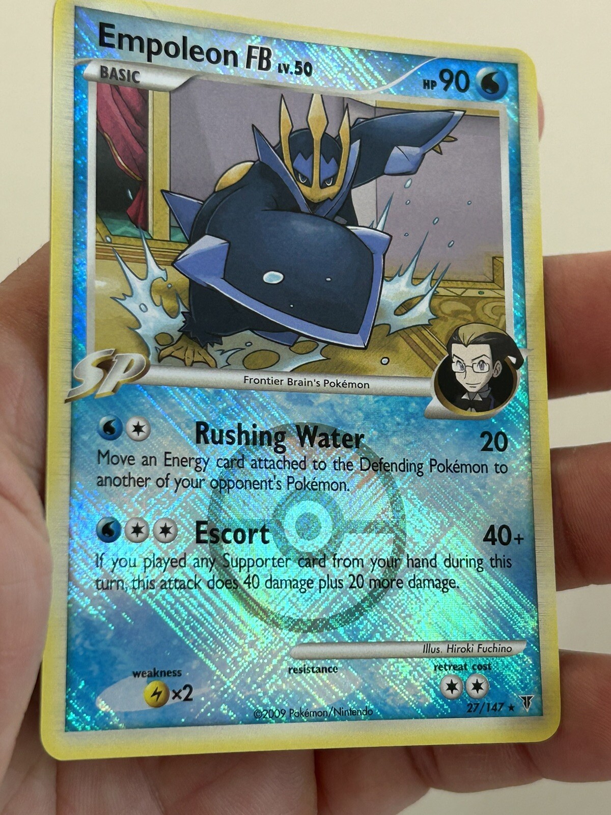 Pokemon TCG Empoleon FB 27/147 Supreme Victors Reverse Holo League Promo NM