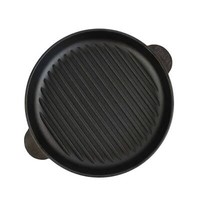 Gusseisen Grillpfanne 28Cm Rund – BräTer Schmortopf Induktion Backofen Universal
