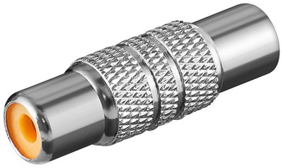 Goobay 2 ST. Audio-Adapter Cinch-Buchse Metallausführung