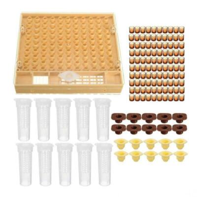 131pcs Bee Queen Rearing Cupkit Box System Beekeeping Cage Cell Cup Kit