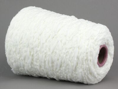 29,50  /kg Konenwolle * Konengarn * Effektgarn * Fancy * Pompon * Bianco * Nm3,1