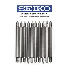 10 PC 20mm 22mm OEM SEIKO 1.8mm Non-Magnetic Diver's Spring Bars Double Fringe