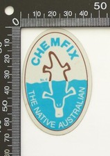 VINTAGE CHEMFIX THE NATIVE AUSTRALIAN ADVERTISING PROMO STICKER