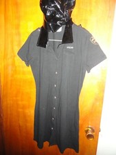 WOMEN'S CUTE NAVY BLUE POLICE HALLOWEEN COSTUME WITH MATCHING HAT-SIZE MED/LARGE