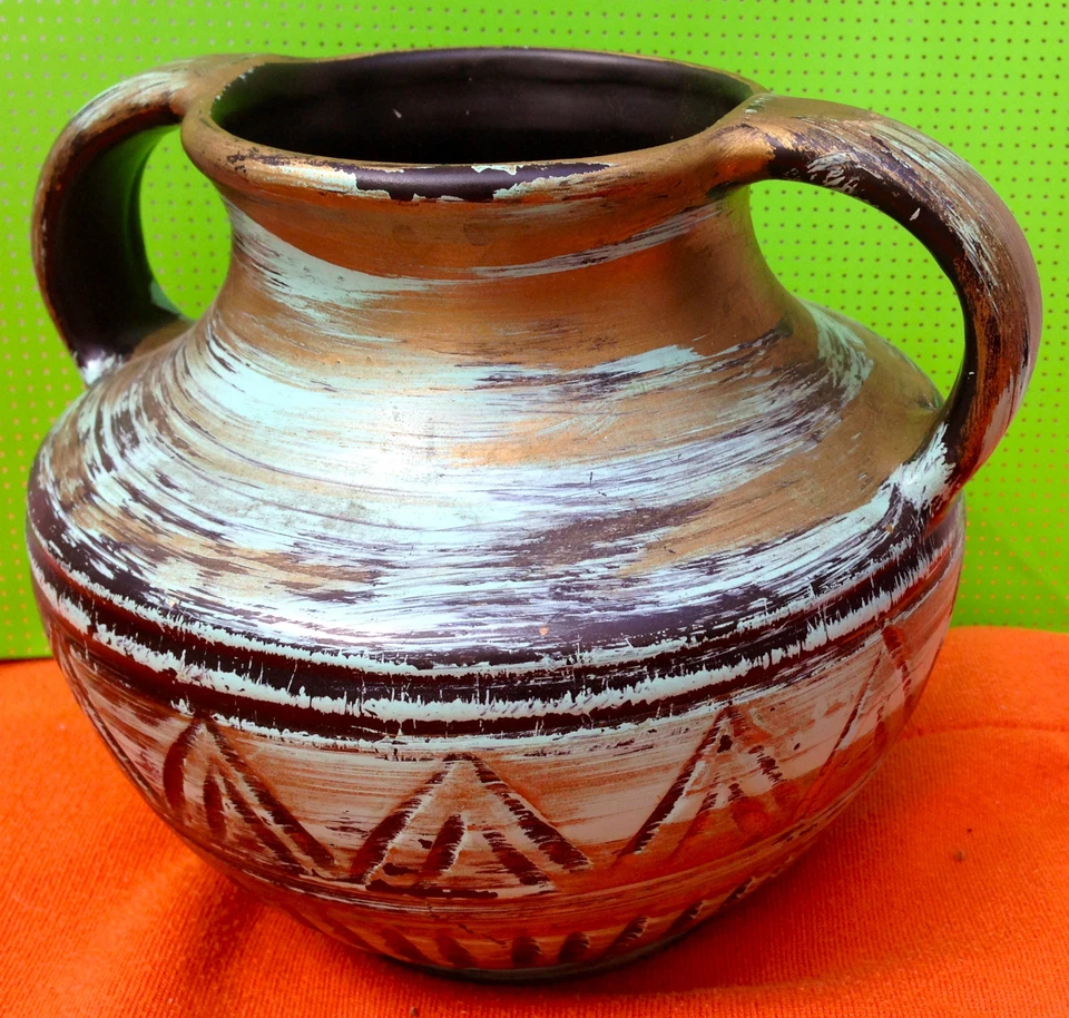 Krug/Vase aus Ton Retro Stil - Bild 1 von 3
