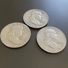 [Lot of 3] Franklin Half Dollars (1963D) - 90% Silver