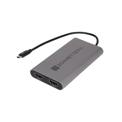 Sonnet Thunderbolt 3 to Dual 4K HDMI 2.1 Adapter, Gray