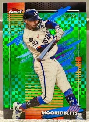 JERSEY NUMBER MATCH! 2026 Topps Finest Mookie Betts X-Fractor 50/99! DODGERS!