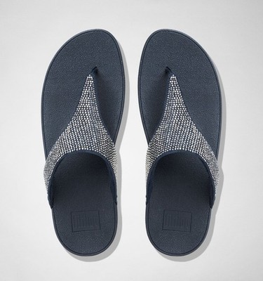 Fitflop Slinky Rokkit Super Navy Women's Toe-Post Sandal Z3206 Size 11 US EU 43