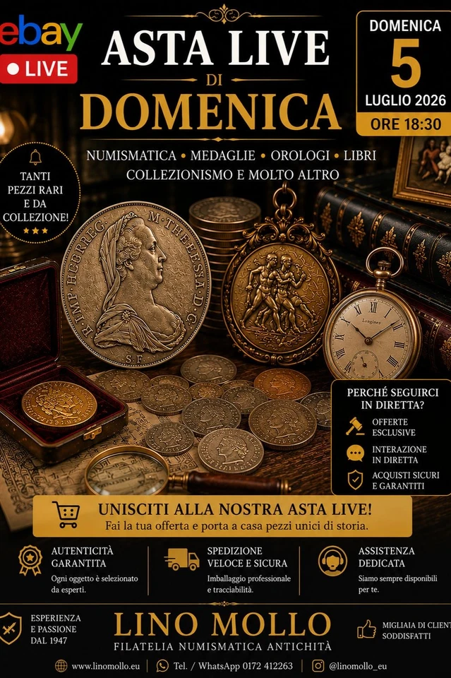 Asta e Compralo Subito Monete e Medaglie da collezione.