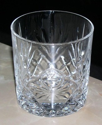 Woodford Reserve Crystal Rocks Bourbon / Whiskey Glass, Lowball, 3 1/4'' Tall