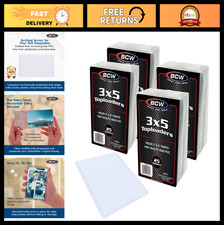 Premium 3x5 Topload Holders - Pack of 100 Archival PVC Card Photo Protectors