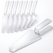 6 Pcs Disposable Plastic Cake Cutter Cake Pie Server Cutter Slicer Pizza Pastry