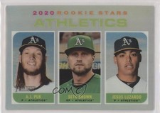 2020 Heritage Rookie Stars Chrome Refractor Jesus Luzardo Seth Brown AJ Puk 00jz
